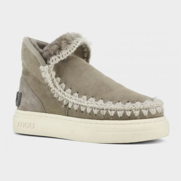 Eskimo Sneaker Bold Glitter Logo ~ Elephant Grey - Picture 2 of 2